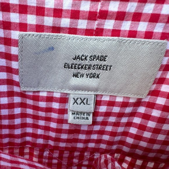JACK SPADE BLEEKER STREET Men's Red & White Check Shirt - XXL - Picture 4 of 8